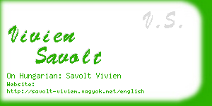 vivien savolt business card